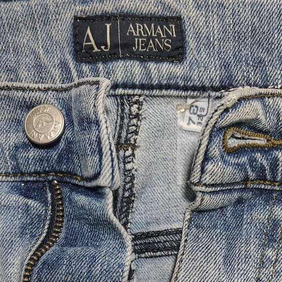 34X30X8 ARMANI LIGHT BLUE DENIM JEANS - Picture 7 of 10